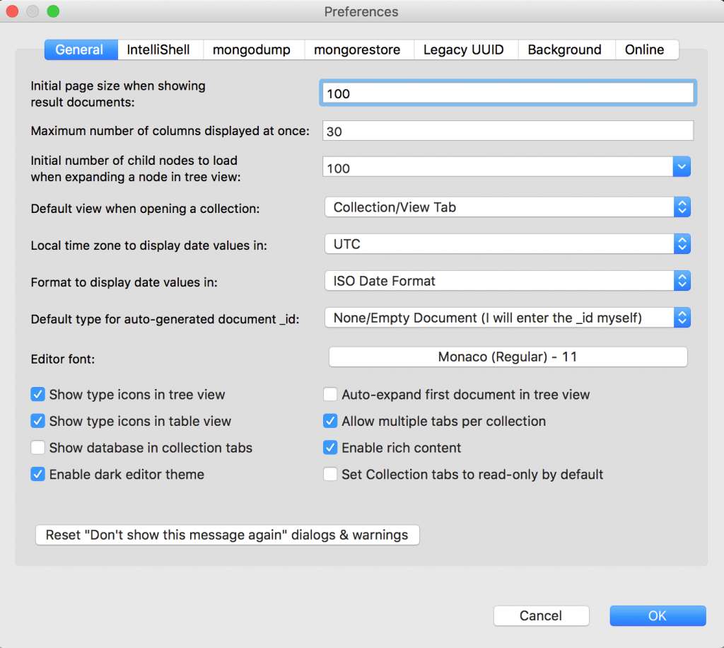 You can change the initial page size for all collections under Studio 3T > Preferences