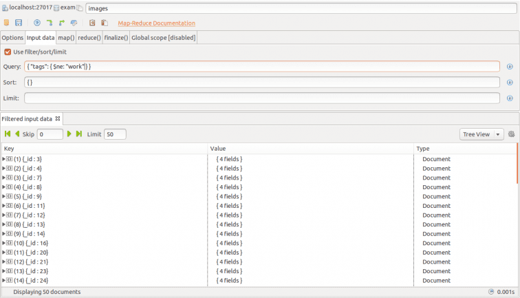 Input data sample