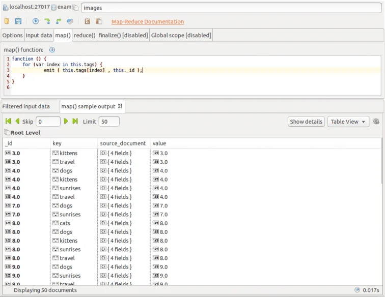 Map output preview