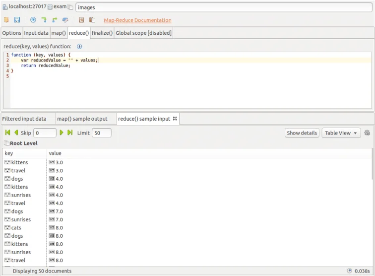 Reduce sample input