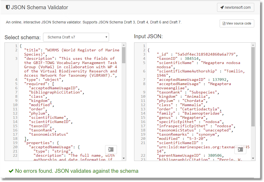 How and Validate JSON in MongoDB