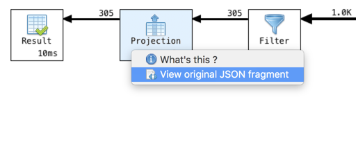 View a specific stage's JSON fragment