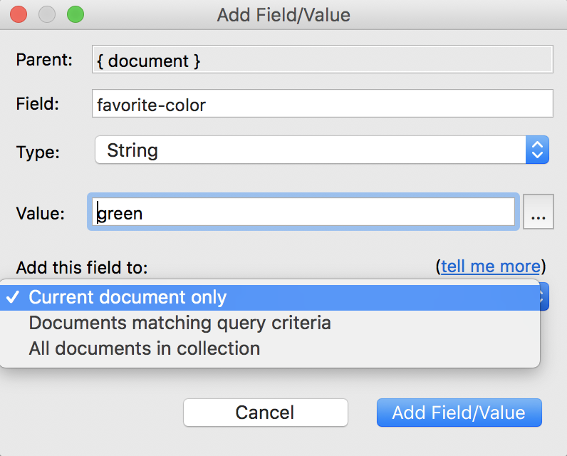 Configure the settings of your new field as needed