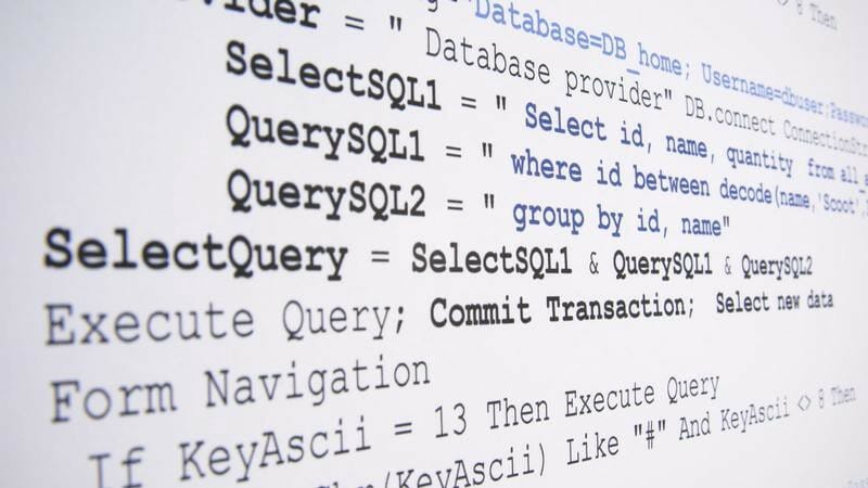 An image of a SQL query