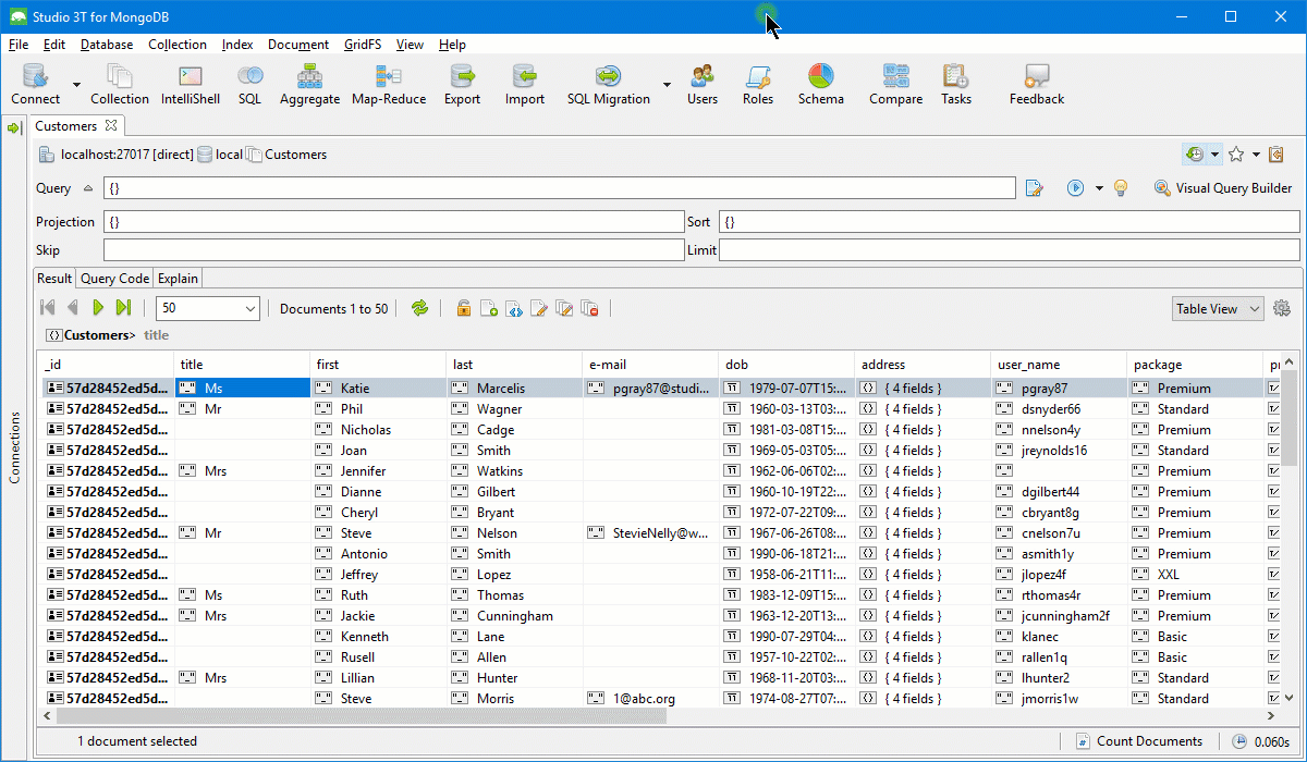 A sneak peek of SQL to MongoDB Migration