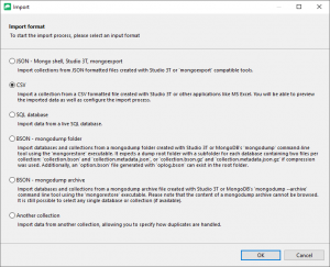 Import format