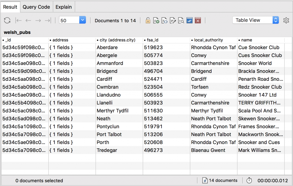 Show embedded fields