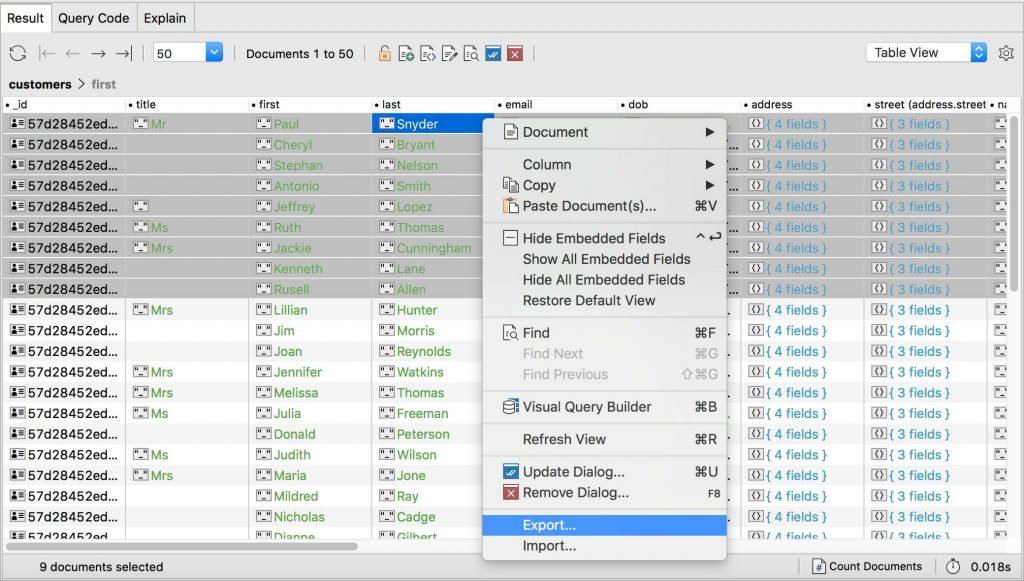 How To Export Mongodb To Csv Json Sql And Bsonmongodump 8349