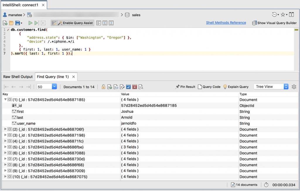 Query with sort