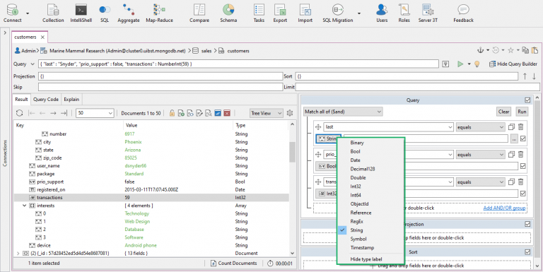 Visual Query Builder | Powerful MongoDB Query Builder