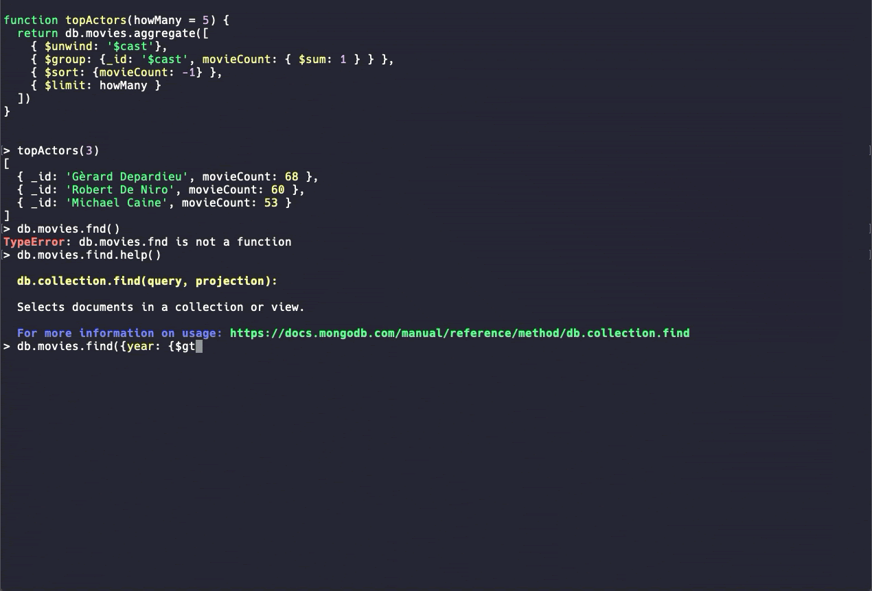 mongodb compass command line