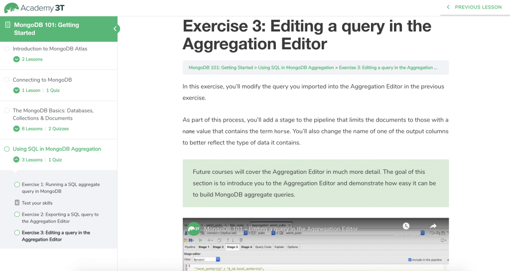 MongoDB 101 from Academy 3T