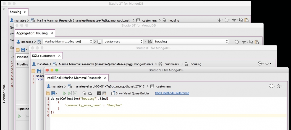 Find Query Manager across Studio 3T features