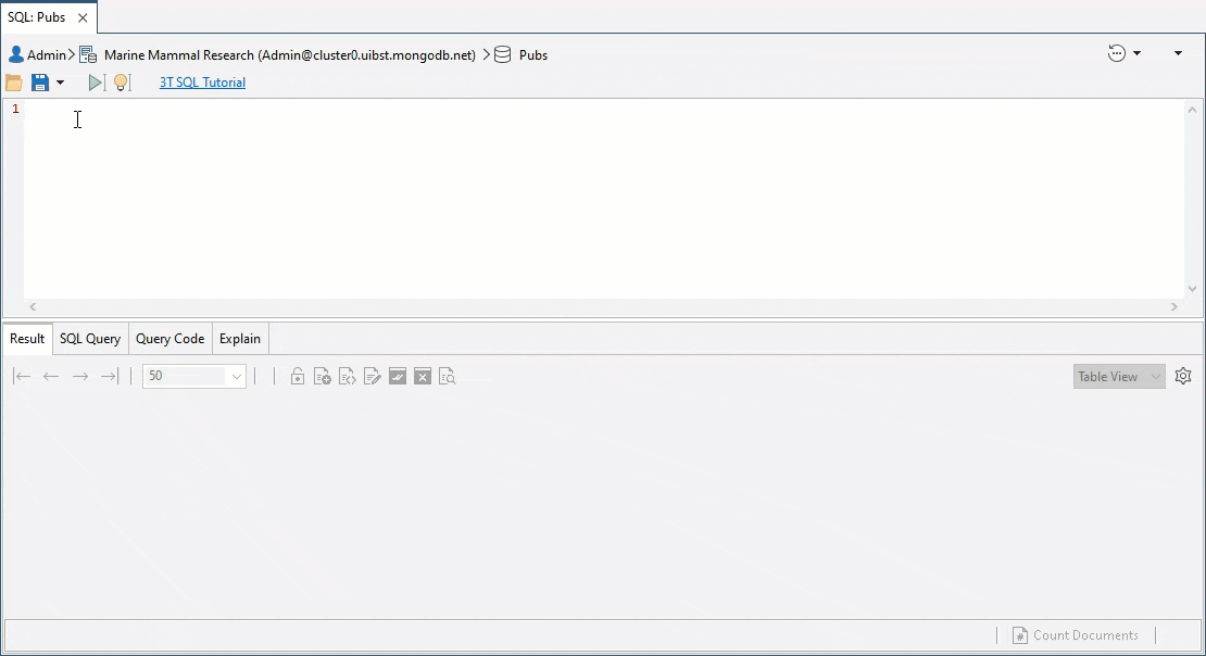 How Studio 3T's SQL Query works