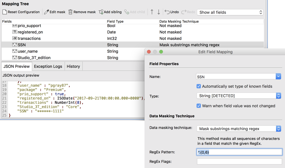 Data Masking for MongoDB