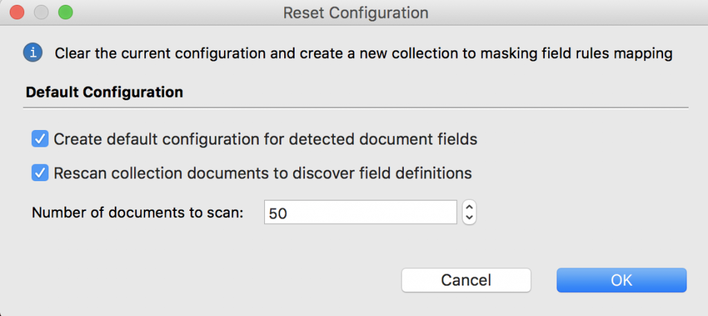 Reset configuration