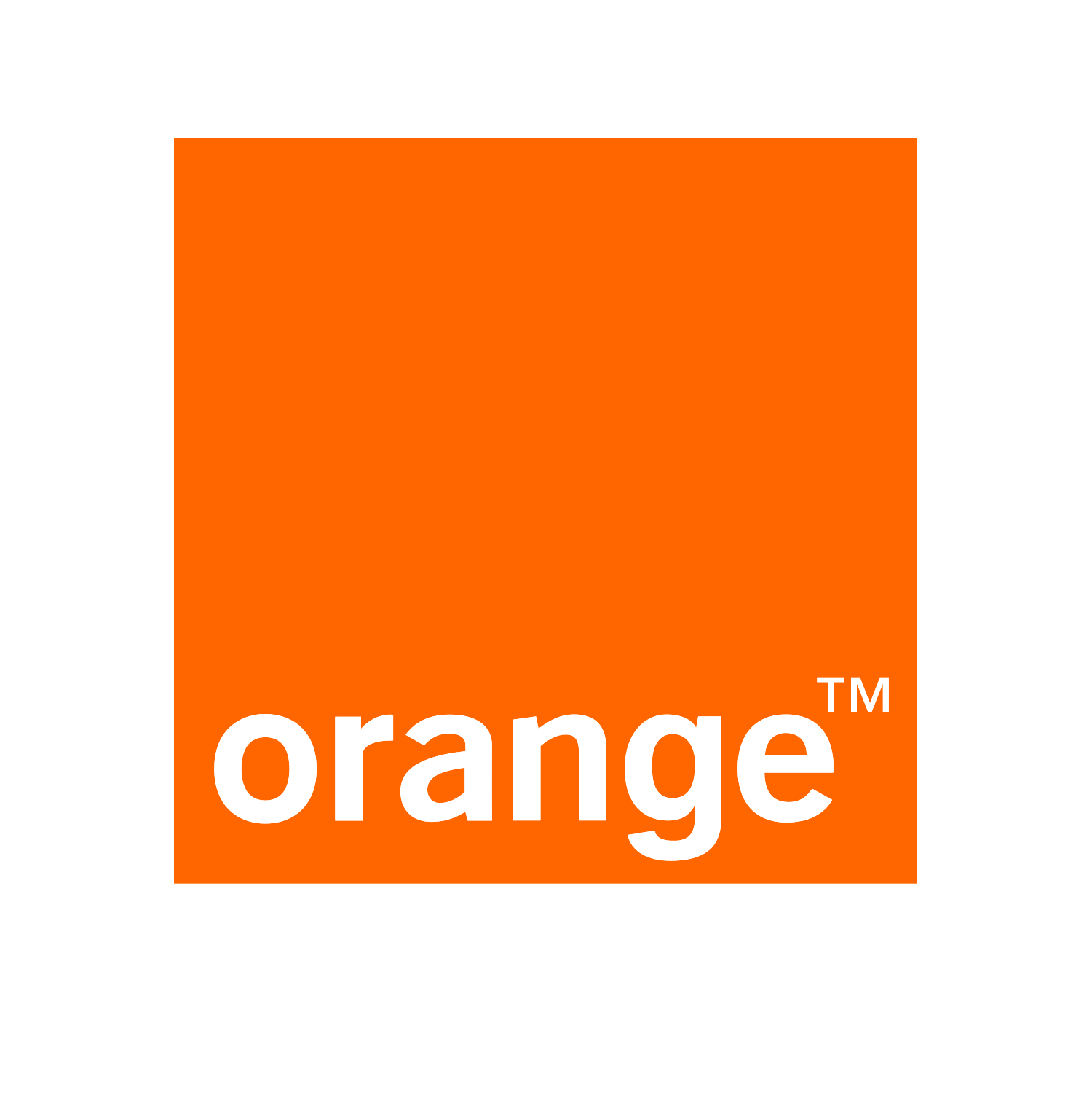 Orangefarbenes Logo