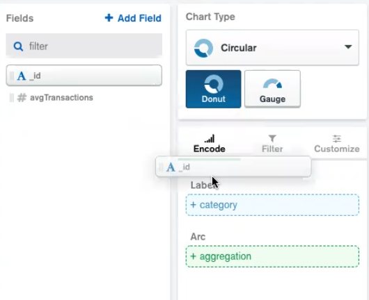 MongoDB Charts - Drag n drop