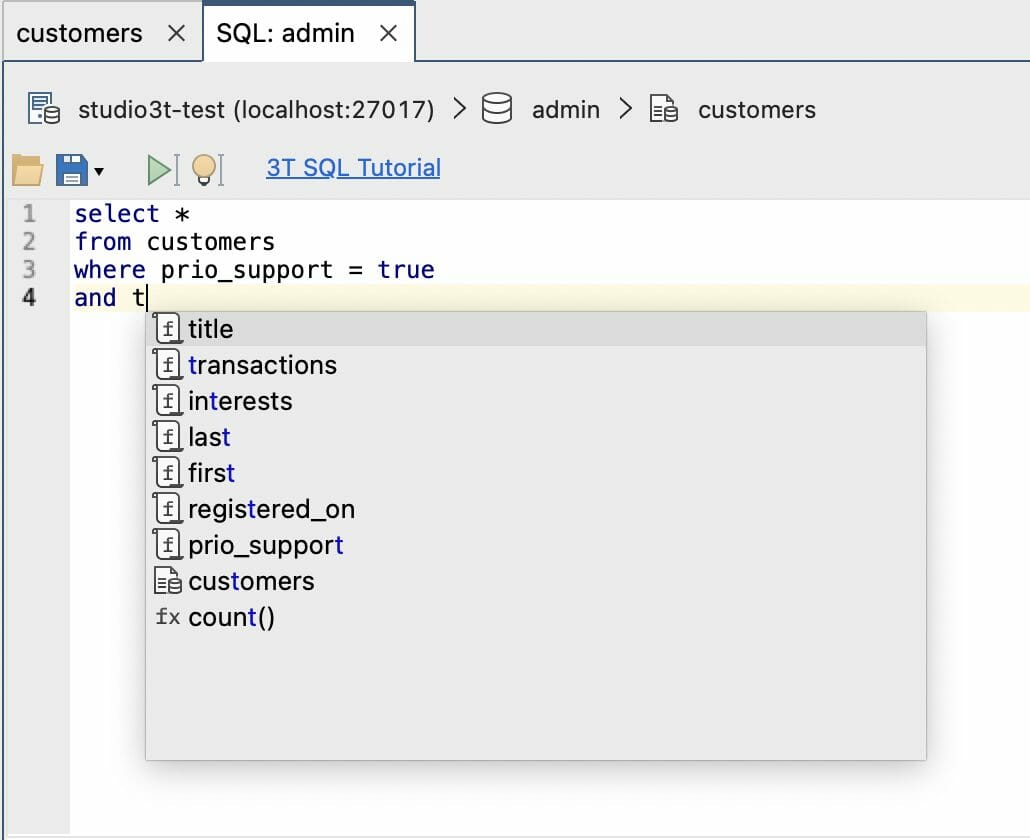 What’s New in Studio 3T 2021.4 | Customizable Shortcuts, SQL Auto ...