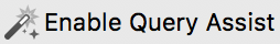 Enable Query Assist icon