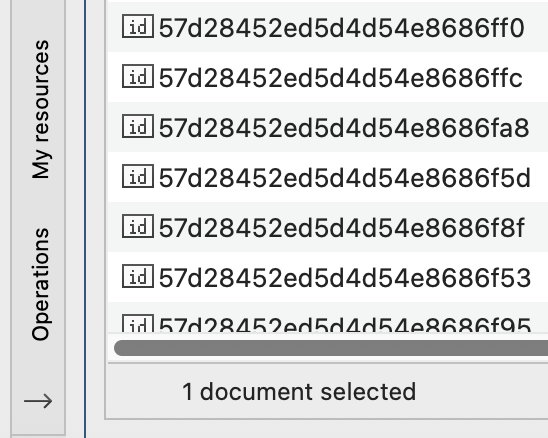 Click the arrow in the sidebar to expand the Operations Pane