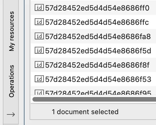 Click the arrow in the sidebar to expand the Operations Pane