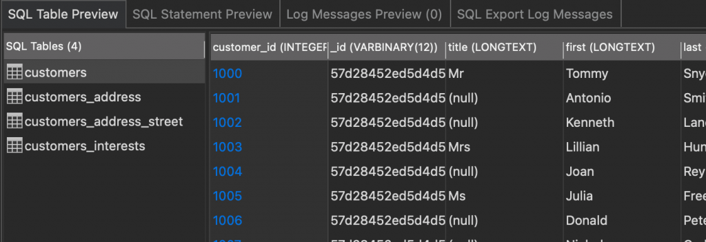 The change in mapping is reflected in the preview. See the initial value increment.