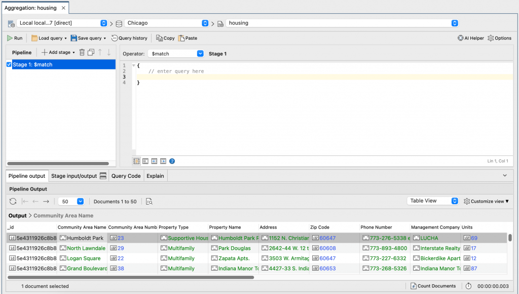 Run full pipeline to view the data