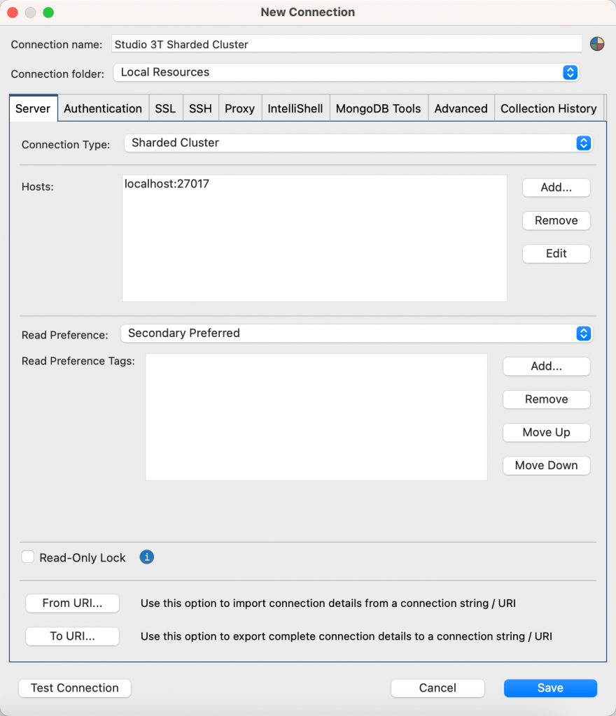 Connect to a sharded cluster