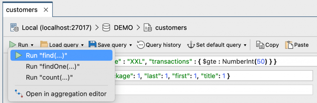 Run your MongoDB query to find the first document that matches your query criteria or count matching documents