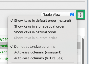 Set column widths automatically