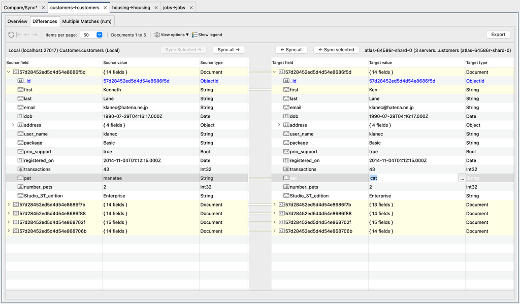 The best part: you can sync your data in-place by double clicking on a field