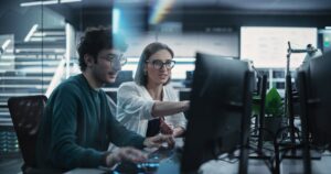 Developers exploring MongoDB data